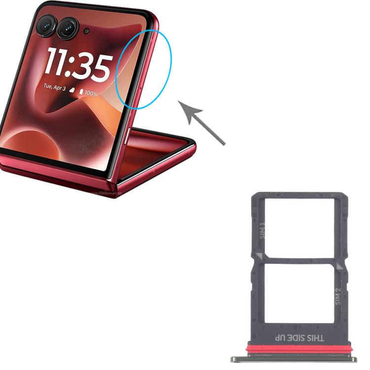 For Motorola Razr 60 Ultra / Razr Ultra 2025 Original SIM Card Tray + SIM Card Tray