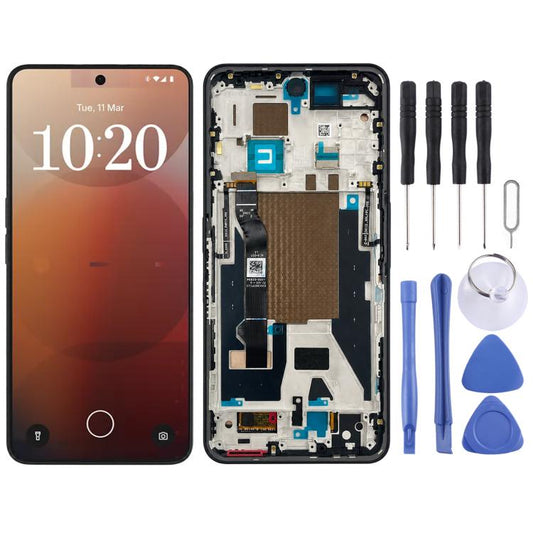 For Nothing Phone 3a Pro A059P Original LCD Screen Digitizer Full Assembly with Frame, For Nothing Phone 3a Pro(Original), For Nothing Phone 3a Pro(Original,Grey)