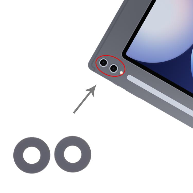 For Galaxy Tab S10 Ultra SM-X920/X926 10set Back Camera Lens