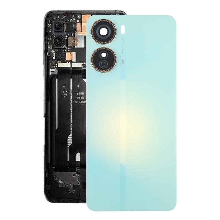 For ZTE Axon 40 Lite Plastic Battery Back Cover with Camera Lens Cover, For ZTE Axon 40 Lite(with Camera Cover)