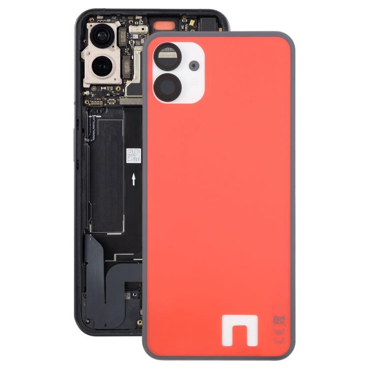 For Nothing Phone 1 A063 Glass Battery Back Cover with Camera Lens Frame, For Nothing Phone 1(with Camera Lens Frame)