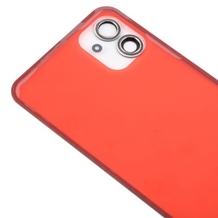 For Nothing Phone 1 A063 Glass Battery Back Cover with Camera Lens Frame, For Nothing Phone 1(with Camera Lens Frame)