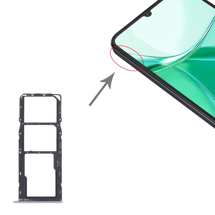For ZTE Blade A35 Z2453 SIM Card Tray + SIM Card Tray + Micro SD Card Tray, For ZTE Blade A35(Original)