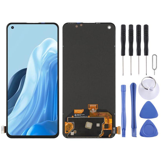 For OPPO Reno7 5G CPH2371 Original OLED Material LCD Screen and Digitizer Full Assembly, For OPPO Reno7 5G(Original)