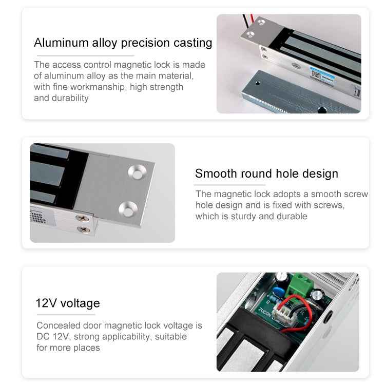 YH-280M Single Door Magnetic Lock With Mortise Mount (280kg)
