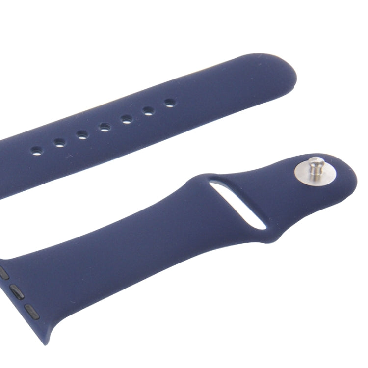For Apple Watch Sport 38mm High-performance Rubber Sport Watch Band with Pin-and-tuck Closure
