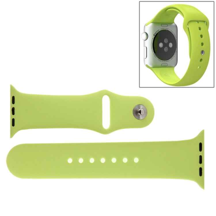 For Apple Watch Sport 38mm High-performance Rubber Sport Watch Band with Pin-and-tuck Closure
