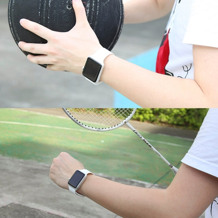 Bracelet sport en caoutchouc haute performance pour Apple Watch Sport 42 mm, plus long, avec fermeture à ardillon