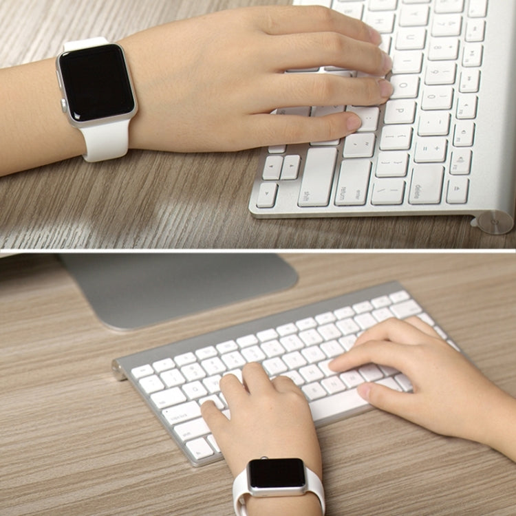 Bracelet sport en caoutchouc haute performance pour Apple Watch Sport 42 mm, plus long, avec fermeture à ardillon
