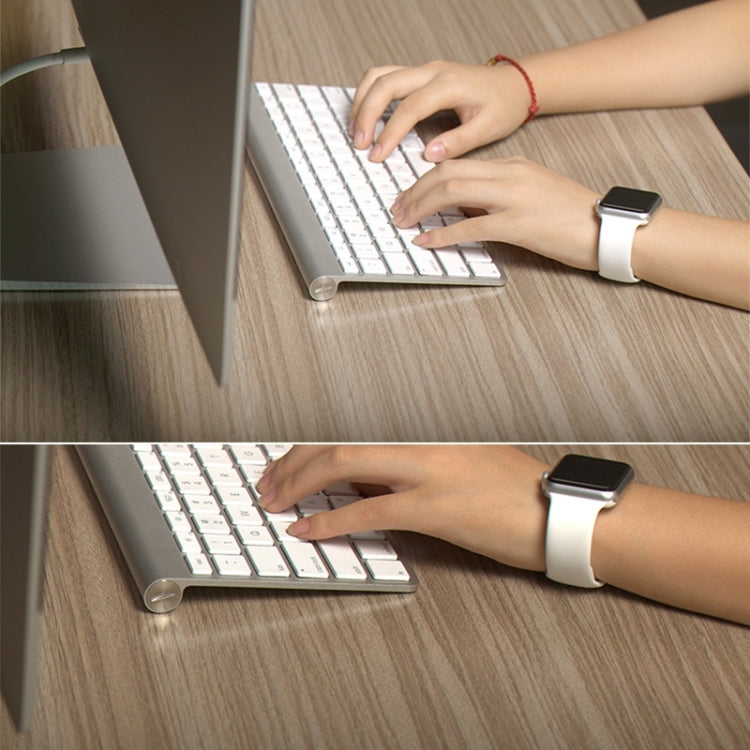 Bracelet sport en caoutchouc haute performance pour Apple Watch Sport 42 mm, plus long, avec fermeture à ardillon
