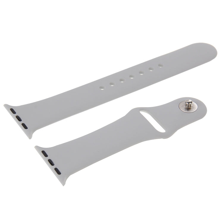 For Apple Watch Sport 42mm High-performance Longer Rubber Sport Watch Band with Pin-and-tuck Closure