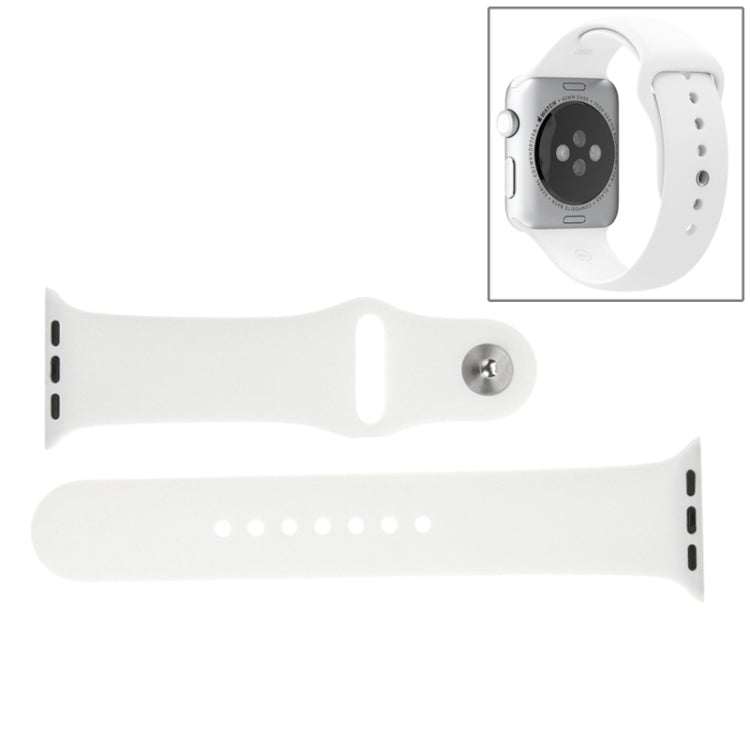 Bracelet sport en caoutchouc haute performance pour Apple Watch Sport 42 mm, plus long, avec fermeture à ardillon