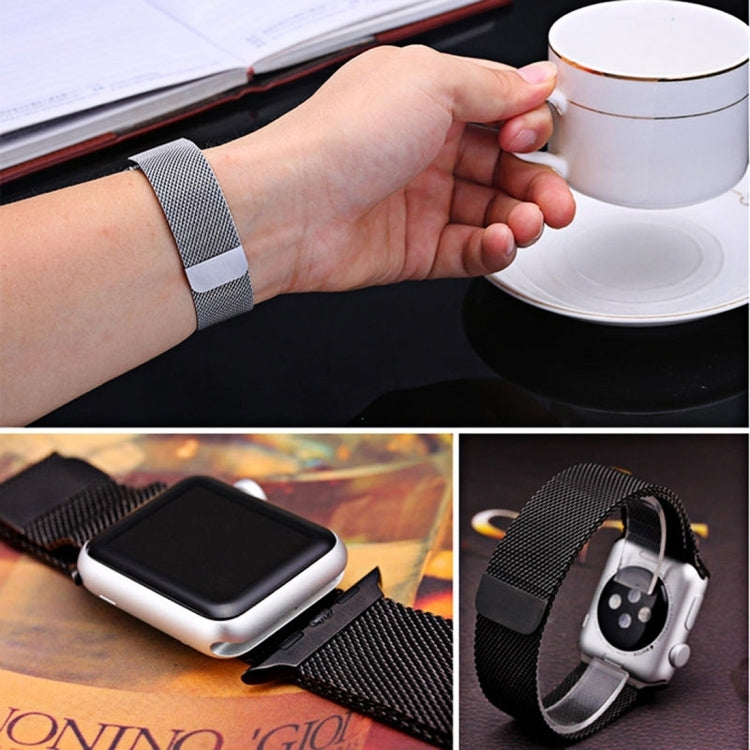 For Apple Watch 42mm / 41mm / 40mm / 38mm Milanese Loop Magnetic Stainless Steel Watch Band, For Apple Watch 42mm / 41mm / 40mm / 38mm