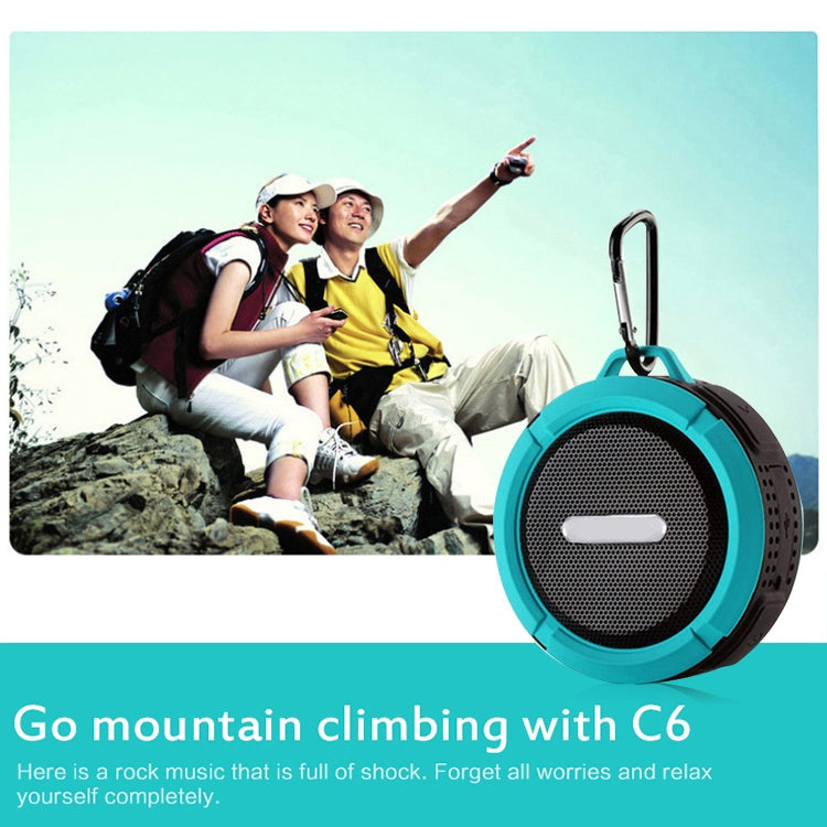 C6 Outdoor Waterproof Bluetooth Speaker with Suction, Support Hands-free Calling