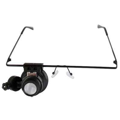 20X Glasses Type Watch Repair Magnifier With LED Light, Single
