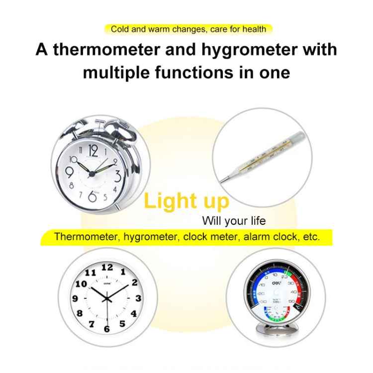 3.8 inch LCD Digital Temperature & Humidity Meter with Clock / Calendar (HTC-1)