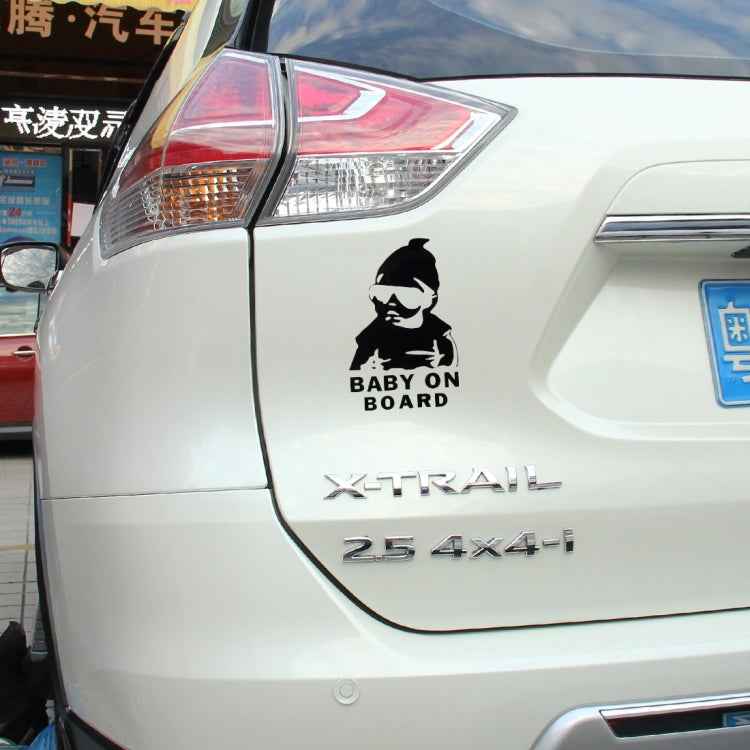 Baby On Board Pattern Vinyl Car Sticker, Size: 20cm x 13cm