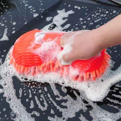 Ultrafine Fiber Chenille Anthozoan Car Washing Gloves Multi-functional Magic Car Brush (Random Color Delivery)