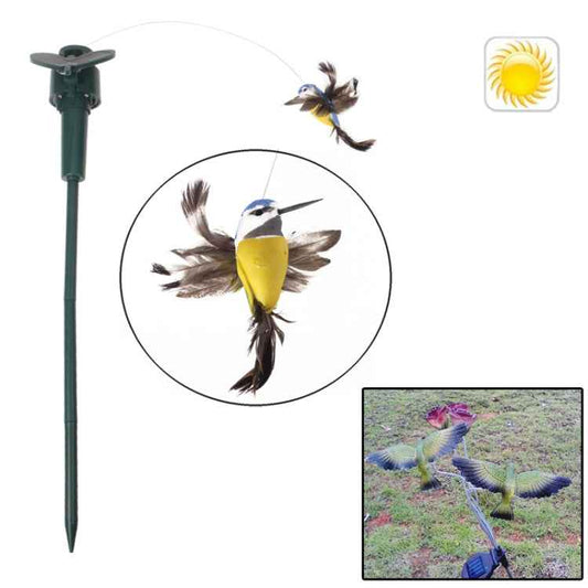Lifelike Decorative Garden Courtyard Solar Flying Bird Toy(Random Color Delivery), Bird