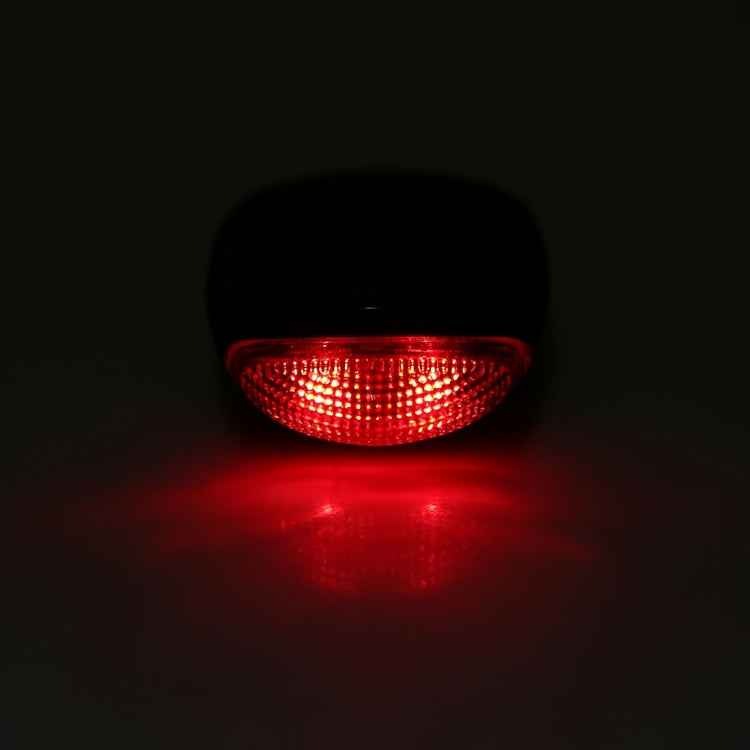 4 Flash Mode Available Solar Energy Rechargeable Bicycle Tail Light with 2 Red LED