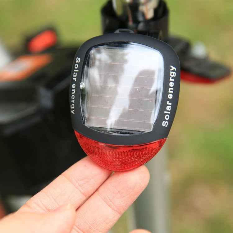 4 Flash Mode Available Solar Energy Rechargeable Bicycle Tail Light with 2 Red LED