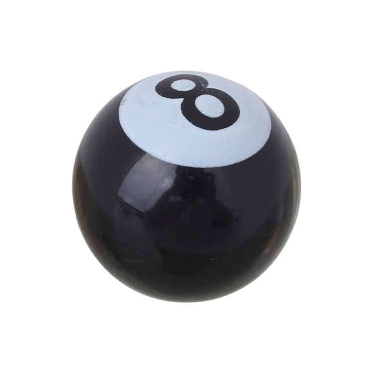 Universal 8mm American Billiards No.8 Ball Style Plastic Car Tire Valve Caps, Pack of 4, No.8 Ball