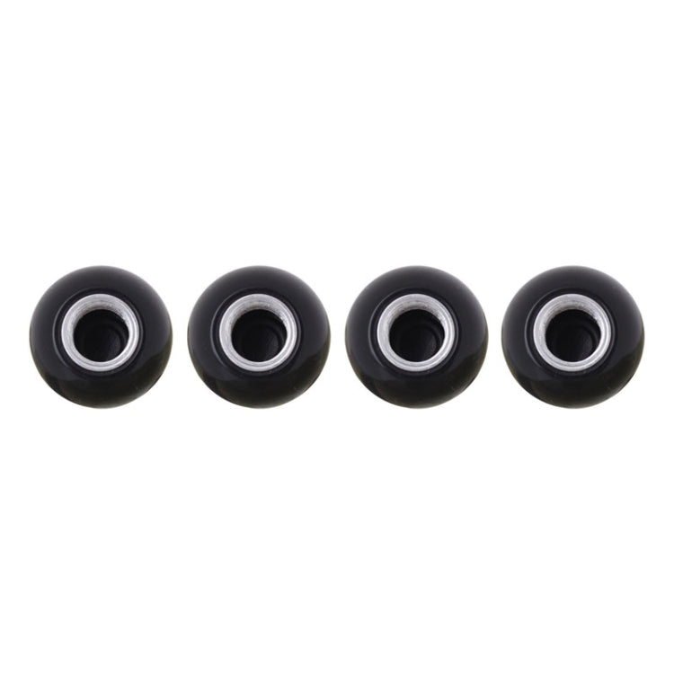 Universal 8mm American Billiards No.8 Ball Style Plastic Car Tire Valve Caps, Pack of 4, No.8 Ball