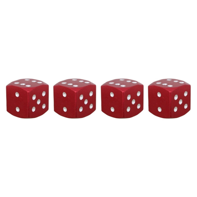 Universal 8mm Dice Style Aluminium Alloy Car Tire Valve Caps, Pack of 4, Dice Shape 5, Dice Style 5, Dice Style  5, Dice Style 4, Dice Style