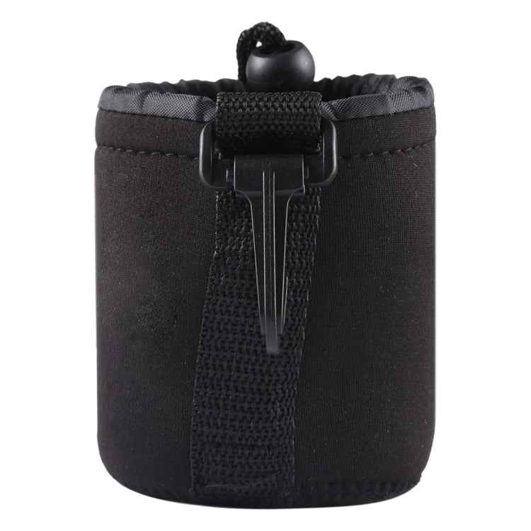 Neoprene SLR Camera Lens Carrying Bag Pouch Bag with Carabiner, Size: 8x10cm