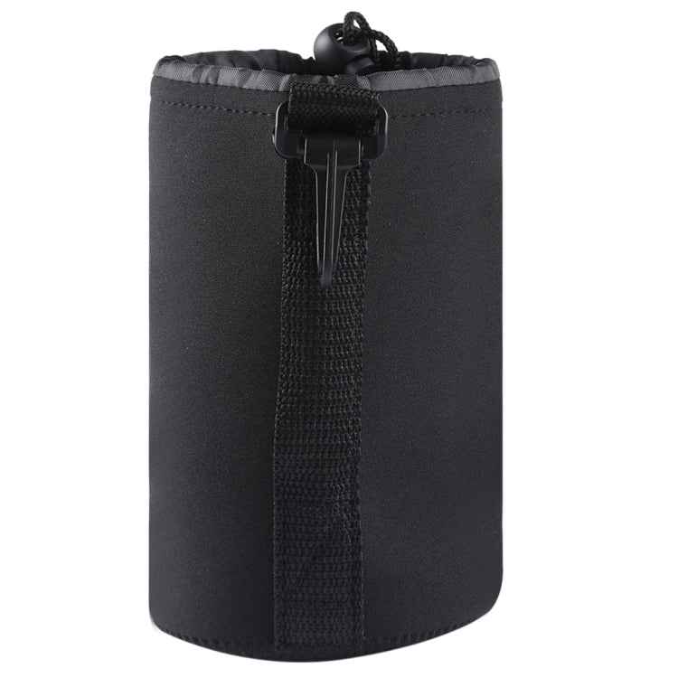 Neoprene SLR Camera Lens Carrying Bag Pouch Bag with Carabiner, Size: 10x18cm