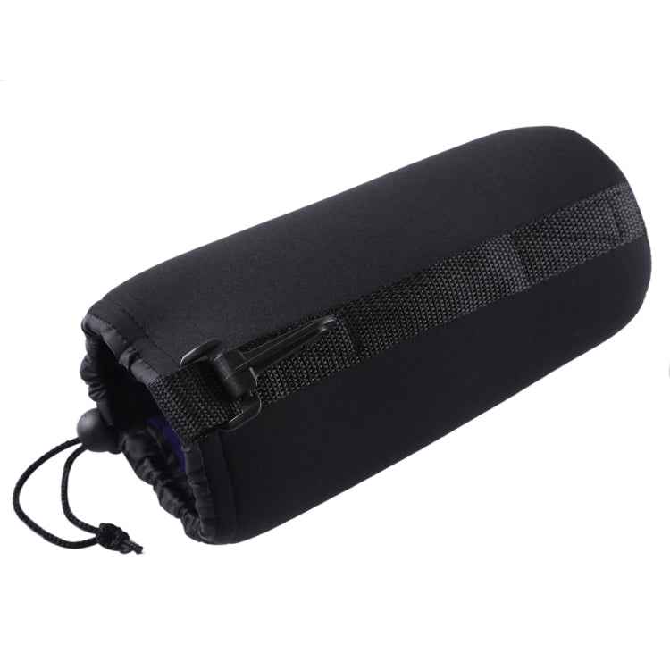 Neoprene SLR Camera Lens Carrying Bag Pouch Bag with Carabiner, Size: 10x22cm