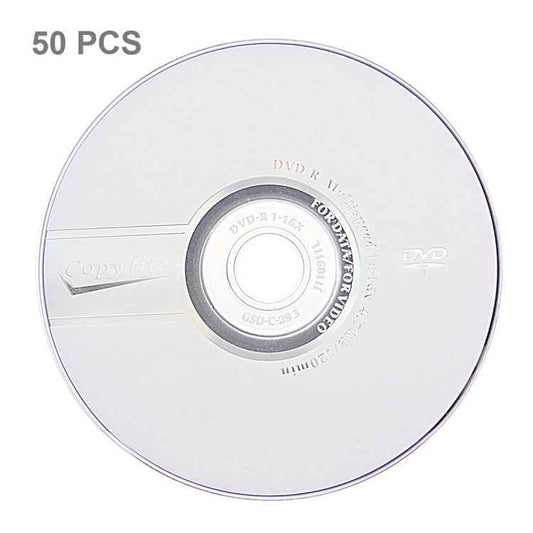 12cm Blank DVD-R, 4.7GB/120mins, Pack of 50
