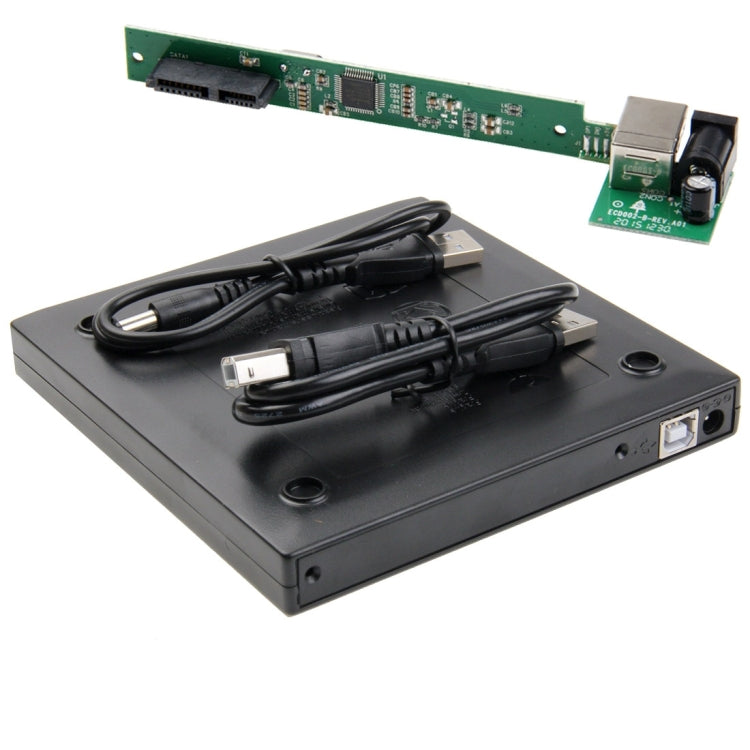 USB 2.0 Universal Notebook External 12.7mm CD/DVD SATA Port Optical Drive Box Kit, SATA Port Box