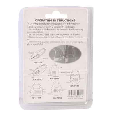 3 Digits Portable Mini Combination Lock / Tool Knife
