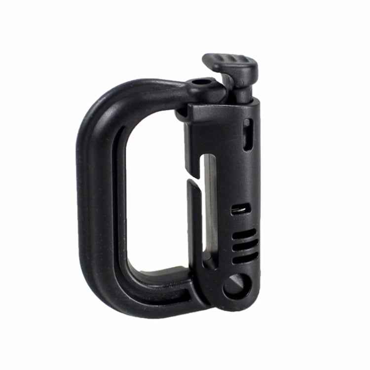 Plastic Portable Carabiner, 4 pcs in One Packaging, The Price is for 4 pcs (Light Grey)