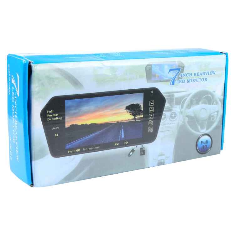 7 inch Rear View TFT-LCD Color Car Monitor , Support Reverse Automatic Screen Function