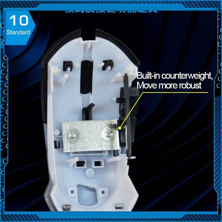 T7 Wired 3 Color Changeable 1200 DPI 1600DPI 2400DPI Gaming USB Optical Mouse