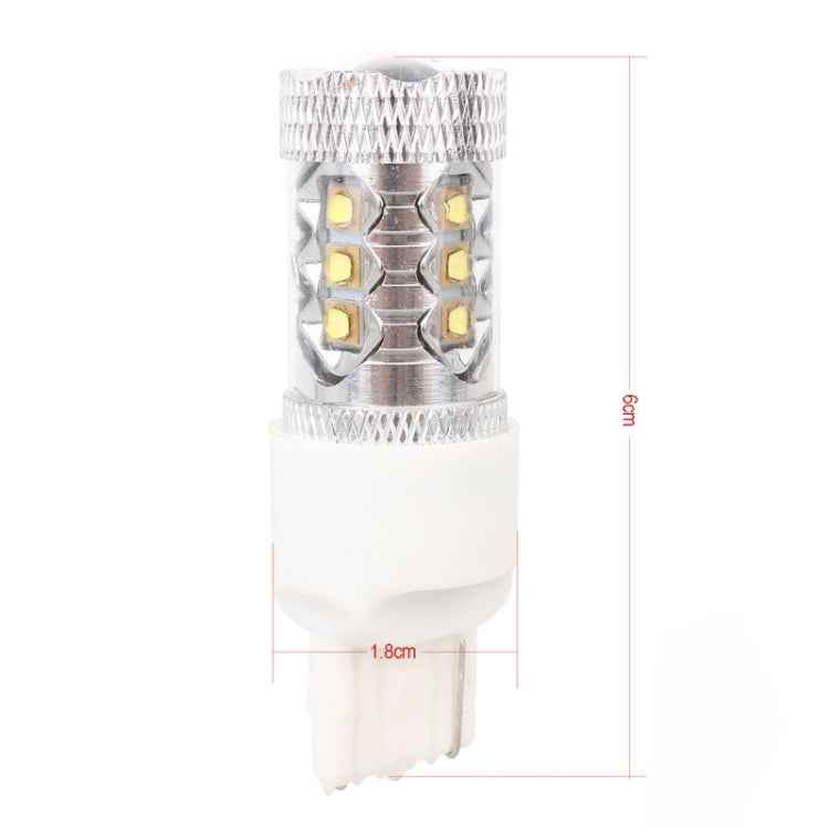 T20/7440 Single Wire 80W 800LM 6500K White Light 16-3535-LEDs Car Foglight, Constant Current , DC12-24V