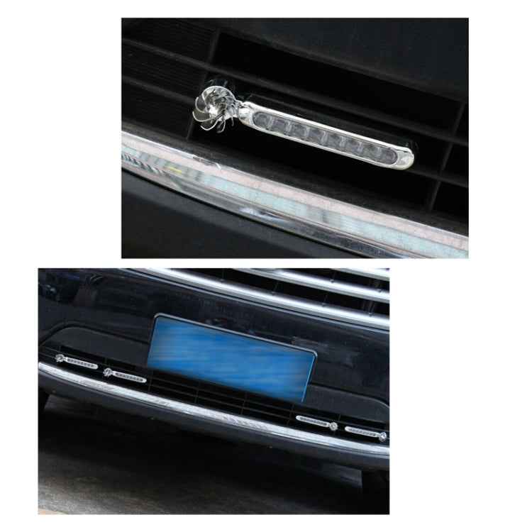 2 PCS 8 LED Bulbs Wind Powered Decorative Car Lights