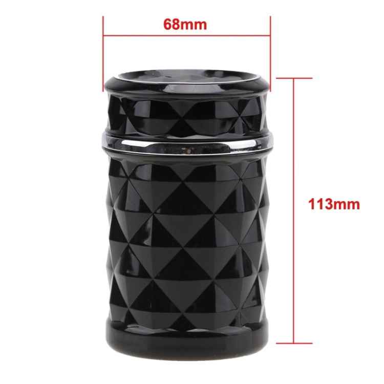 Diamond Facets Car Ashtray with LED Light
