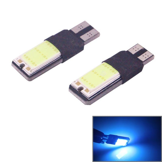 2 PCS T10 3W 160-180LM 2 LED Ice Blue COB LED Decode Car Clearance Lights Lamp, DC12V, 2 LED COB LEDs, COB LEDs