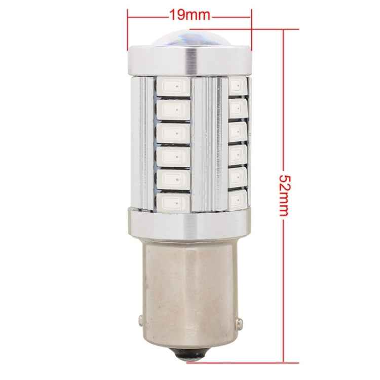 2PCS 1156/BA15S 16.5W 1155LM 630-660nm 33 LED SMD 5630 Red Light Car Brake Light Lamp Bulb for Vehicles , DC12V