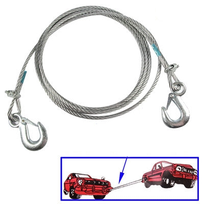 Steel Towing Rope, Diameter: 8mm, Length: 3.5m, 3T 3.5mx8mm