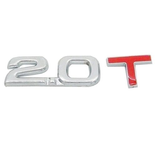3D Universal Decal Chromed Metal Car Emblem Badge Sticker Car Trailer Gas Displacement Identification, Size: 8.5x2.5 cm, 2.0T, 2.5T, 2.8T, 3.0T, 1.6T, 1.8T