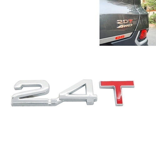 3D Universal Decal Chromed Metal Car Emblem Badge Sticker Car Trailer Gas Displacement Identification, Size: 8.5x2.5 cm, 2.8T, 3.0T, 1.6T, 1.8T, 2.0T, 2.2T, 2.4T, 2.5T