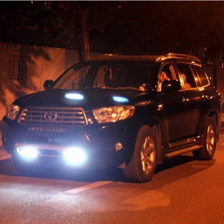 2 PCS MZ 9W 540LM 6500K 3-LED White Light Wired Car Daytime Running Light Fog Lamp, DC12-24V,Light Wire: 15cm