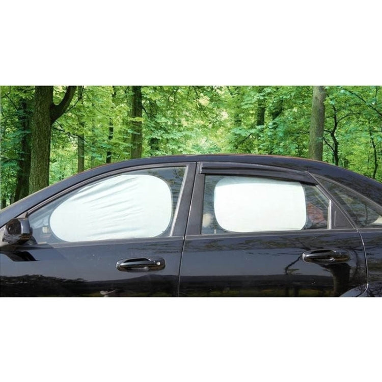 6 in 1 Summer Accessories Coated Silver Car Sun Shade Cloth Set, Random Color Delivery, 6 in 1 Sun Shade