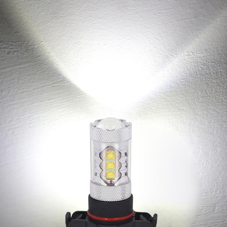 H16 80W 850LM White Light 16-3535-LEDs Car Daytime Running Light Front Fog Light Bulb, DC 12-24V, H16 80W