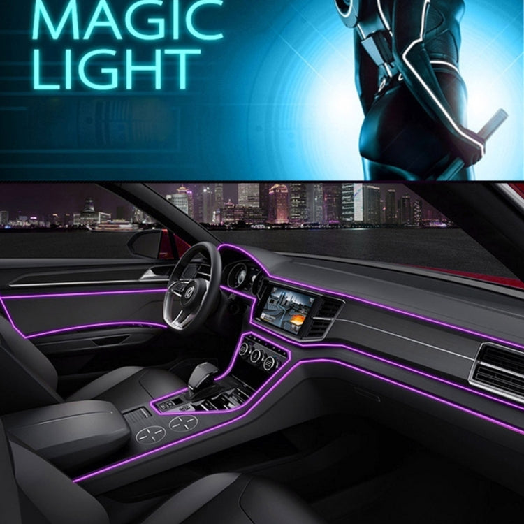 Waterproof Flat Flexible Car Strip Light with Driver for Car Decoration, Length: 5m