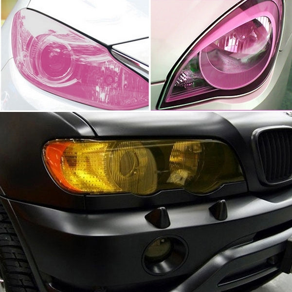 Protective Decoration Flash Point Car Light Membrane /Lamp Sticker, Size: 195cm x 30cm